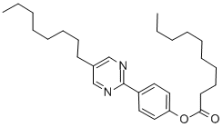 Structure of 4-(5-OCTYL-2-PYRIMIDINYL)PHENYL DECANOATE