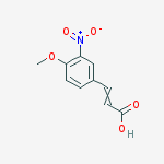 3-(4-methoxy-3-nitrophenyl)prop-2-enoic Acid结构式