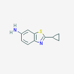 Structure of 6-BENZOTHIAZOLAMINE,2-CYCLOPROPYL-