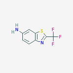 Structure of 6-BENZOTHIAZOLAMINE,2-(TRIFLUOROMETHYL)-