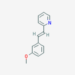 Structure of 2-[(e)-2-(3-methoxyphenyl)ethenyl]pyridine