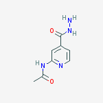 2-acetamidopyridine-4-carbohydrazide结构式