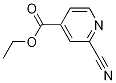 Structure of 4-pyridinecarboxylic acid, 2-cyano-, ethyl ester