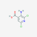 3-amino-2,6-dichloropyridine-4-carboxylic acid结构式