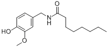 Structure of N-VANILLYLOCTANAMIDE
