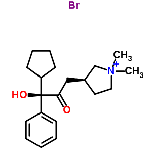 Structure of threo-Glycopyrronium bromide