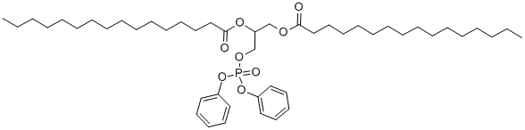 Structure of 1,2-DIHEXADECANOYL-SN-GLYCERO-3-[BIS(PHENYL) PHOSPHATE]