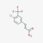 4-CHLORO-3-(TRIFLUOROMETHYL)CINNAMIC ACID 97%结构式