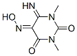 Structure of dihydro-6-imino-1,3-dimethyl-3H-pyrimidine-2,4,5-trione 5-oxime