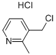 Structure of 3-CHLOROMETHYL-2-METHYLPYRIDINE.HCL