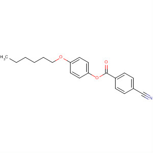 Structure of 4-Cyanobenzoic acid 4-(hexyloxy)phenyl ester
