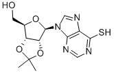 Structure of 2,3-O-ISOPROPYLIDENE-6-THIOINOSINE