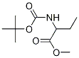 Structure of Butanoic acid, 2-[[(1,1-diMethylethoxy)carbonyl]aMino]-, Methyl ester