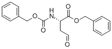 Structure of 4-oxo-2S-[[(phenymethyoxy)carbonyl]amino]-butyric acid phenymethyl ester