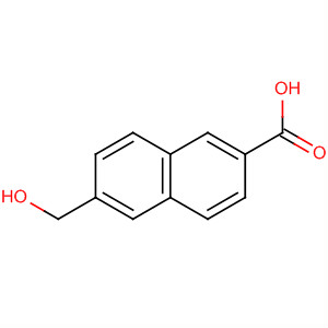 2-naphthalenecarboxylic acid, 6-(hydroxymethyl)-结构式