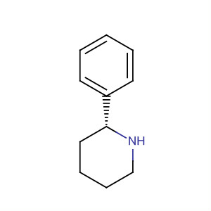 Structure of Piperidine, 2-phenyl-, (2R)-