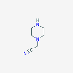 1-PIPERAZINEACETONITRILE结构式