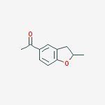 Structure of ethanone, 1-(2,3-dihydro-2-methyl-5-benzofuranyl)-