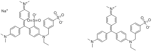 Structure of 5-cyclohexadien-1-ylidene]-n-methyl-mino]-2-sulfophenyl]methylene]-hydroxid