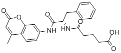 Structure of N-ALPHA-GLUTARYL-L-PHENYLALANINE 7-AMINO-4-METHYLCOUMARIN