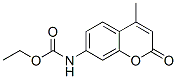 Structure of Carbamic acid, (4-methyl-2-oxo-2H-1-benzopyran-7-yl)-, ethyl ester