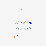 Structure of ISOQUINOLINE, 5-(BROMOMETHYL)-, HYDROBROMIDE (1:1)
