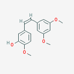 Structure of CIS-3,4',5-TRIMETHOXY-3'-HYDROXYSTILBENE