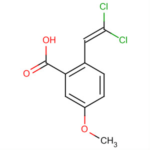 Structure of Benzoic acid, 2-(2,2-dichloroethenyl)-5-methoxy-