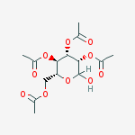 Structure of 2,3,4,6-TETRA-O-ACETYL-D-MANNOPYRANOSE