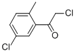 Structure of ETHANONE,2-CHLORO-1-(5-CHLORO-2-METHYLPHENYL)-