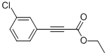 Structure of (3-CHLORO-PHENYL)-PROPYNOIC ACID ETHYL ESTER