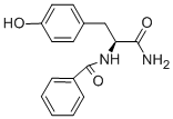 Structure of N-BENZOYL-L-TYROSINAMIDE