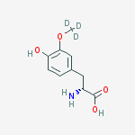 Structure of 3-(METHOXY-D3)-L-TYROSINE.