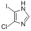 Structure of 4-CHLORO-5-IODOIMIDAZOLE