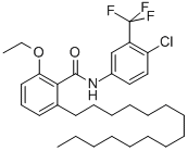 Structure of N-(4-CHLORO-3-TRIFLUOROMETHYL-PHENYL)-2-ETHOXY-6-PENTADECYL-BENZAMIDE