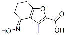 Structure of 2-Benzofurancarboxylicacid,4,5,6,7-tetrahydro-4-(hydroxyimino)-3-methyl-
