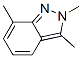 Structure of 2H-Indazole,  2,3,7-trimethyl-