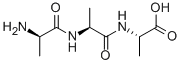D-丙氨酰-L-丙氨酰-L-丙氨酸结构式