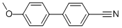 Structure of 4-methoxy[1,1-biphenyl]-4-carbonitrile