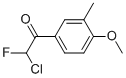 Structure of ETHANONE,2-CHLORO-2-FLUORO-1-(4-METHOXY-3-METHYLPHENYL)-
