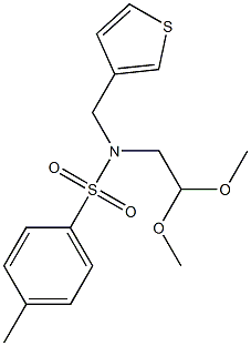 Benzenesulfonamide,N-(2,2-dimethoxyethyl)-4-methyl-N-(3-thienylmethyl)-结构式