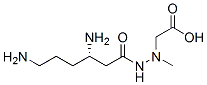 (3S)-N-Carboxymethyl-N-methyl-3,6-diaminohexanoic acid hydrazide结构式
