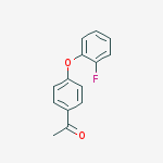 Chemical structure of 4'-(2-FLUOROPHENOXY)ACETOPHENONE