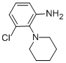 Structure of 3-CHLORO-2-PIPERIDIN-1-YL-PHENYLAMINE