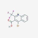 Structure of 4-Bromo-2-(trifluoromethyl)quinoline-3-carboxylic acid