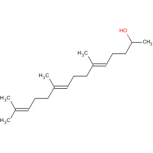 Structure of 5,9,13-Pentadecatrien-2-ol, 6,10,14-trimethyl-, (5E,9E)-