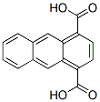 1,4-Anthracenedicarboxylic acid结构式