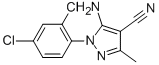 5-AMINO-1-(2,4-DICHLOROPHENYL)-3-METHYL-1H-PYRAZOLE-4-CARBONITRILE结构式