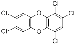 Structure of 1,2,4,7,8-PENTACHLORODIBENZO-P-DIOXIN