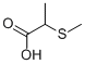 Chemical structure of 2-(methylthio)propionic acid